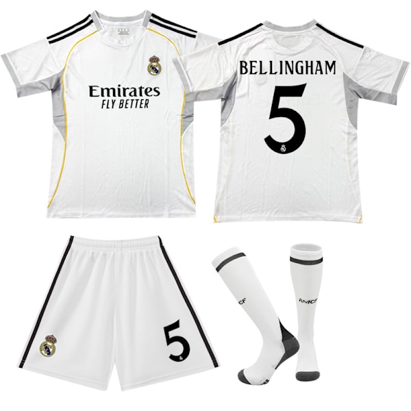 Gos- 2526 Nytt hjem for Real Madrid Fotballdrakt Trøye 5 BELLINGHAM #22
