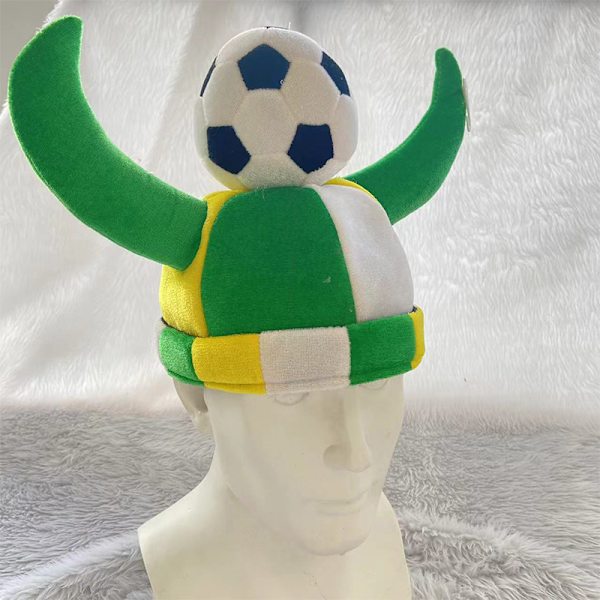 Gos- Karneval Verdensmesterskab Fodboldkasket Cheer Up Rekvisitter Tyrehoved Festival Fest Hat Fodboldkasket