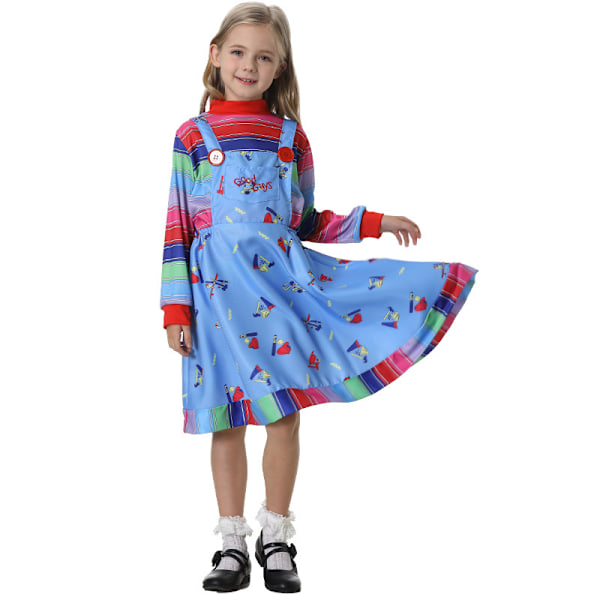 Gos- Halloween Barn Kostymer Ghost Baby Returns Chagi Kjole Stropper Cosplay Kostymer girl L