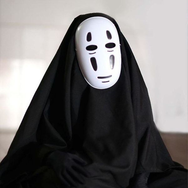2023 Naamioton Kasvoton Kaonashi -asu, Spirited Away Cosplay -asu miehille, japanilainen anime-rooliasu naamiaisasu Halloween-juhliin -a 2XL