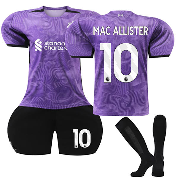 2023-2024 Liverpool Away Kids Jalkapallopaita Sarja nro 10 Mac Allister G 16
