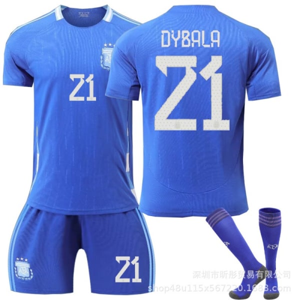 Gos- 2425 Argentina fotbollströja nr 21 DYBALA 22