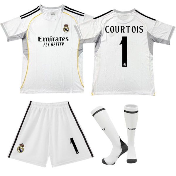 Gos- 2526 Nytt hem för Real Madrid Fotbollströja Tröja 1 COURTOIS #M