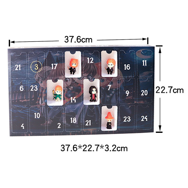 Gos- Jul 24 dagar nedräkning Blind Box Leksaker Barn Gåva Adventskalender Harry Potter