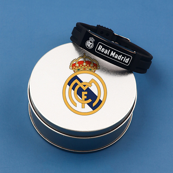 Gos- Fodboldhold: Real Madrid, Barcelona, Liverpool, Manchester United, Chelsea, Milan, Juventus, Bayern, Paris, armbånd gaveæske Real madrid