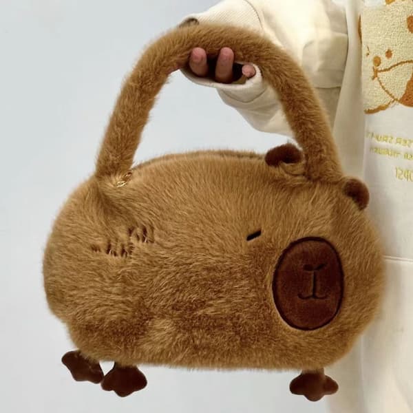 Gos- Kapibala plush bag cute capybara small backpack Hand withdrawals