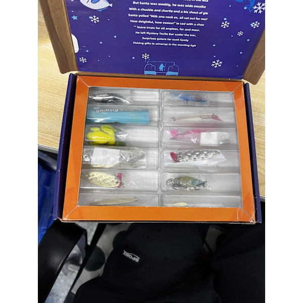 Gos- 12/24PCS Ny Fiske Bete Set Adventskalender Blind Box Full Crazy Rush Gåva 12PCS