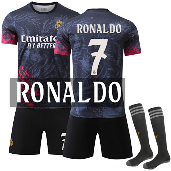 Gos- 2425 Real Madrid Special Edition Dragon Fotbollströja Tröja 7 RONALDO #22