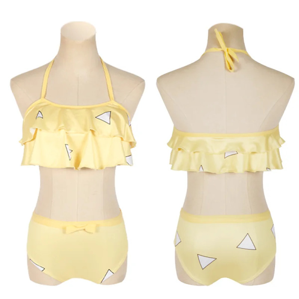 Mub- Anime TV Cosplay Kostume Kvinde no Yaiba Bikini Strand Sæt Halter Hals Badetøj Demon Slayer Kamado Nezuko Badetøj Badetøj BIJI2003 G BIJI2003 M