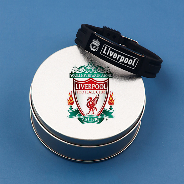 Gos- Fodboldhold: Real Madrid, Barcelona, Liverpool, Manchester United, Chelsea, Milan, Juventus, Bayern, Paris, armbånd gaveæske Liverpool