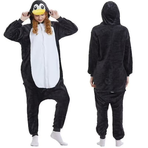 Unisex Vuxen Kigurumi djurkaraktärskostym Onesie Pyjamas Onepiece L L Penguin
