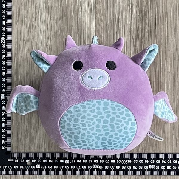 Gos- Squishmallow plyschleksak djur kudde enhörning uggla elefant 20cm flying cow