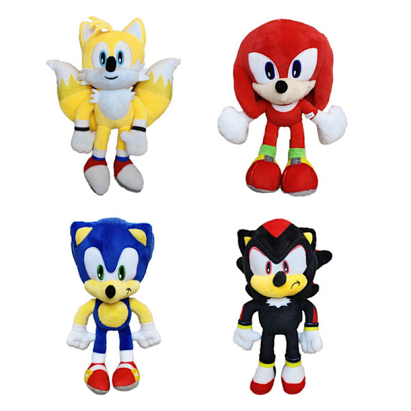 Mub- Storhode Sonic plysjleke Talende pinnsvin dukke G red