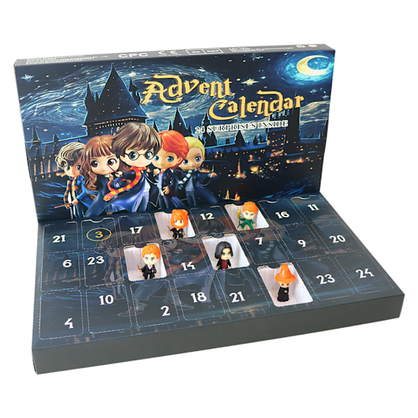 Gos- Jul 24 dagar nedräkning Blind Box Leksaker Barn Gåva Adventskalender Harry Potter