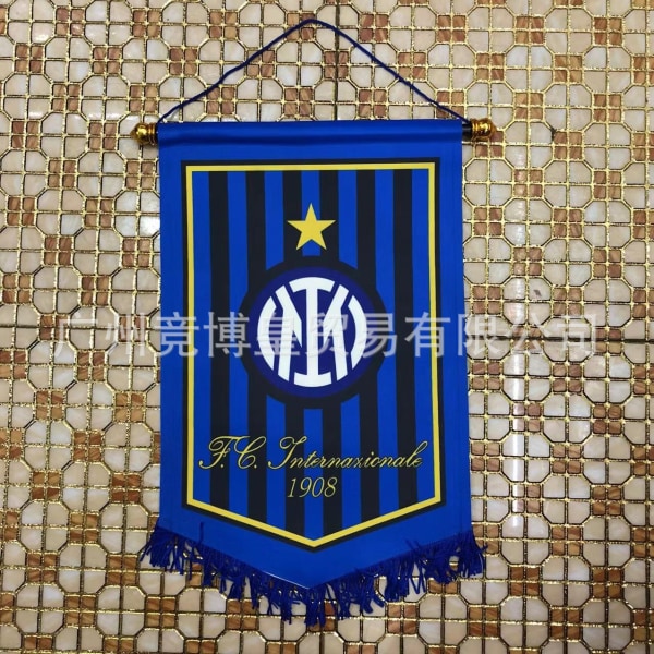 Gos- Football club double-sided composite pentagonal flag Inter