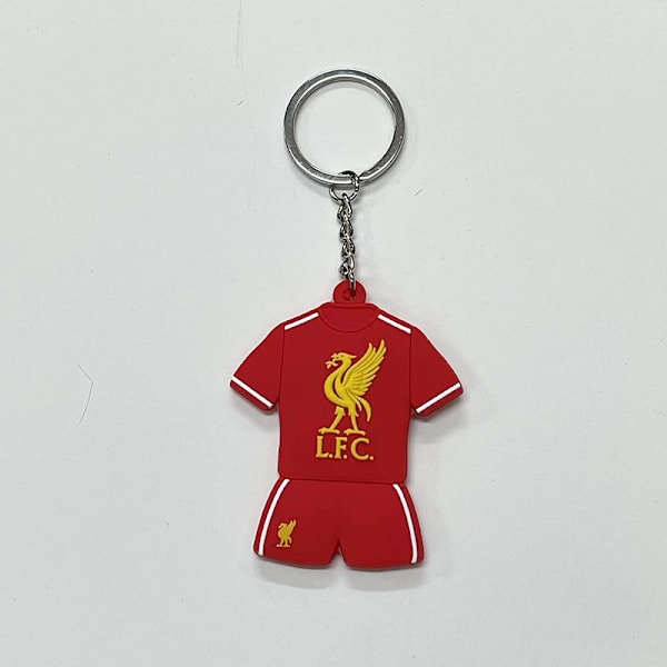 Gos- Fodboldklub Verdensmesterskab Landshold Emblem PVC Mini Trøje Nøglering Liverpool