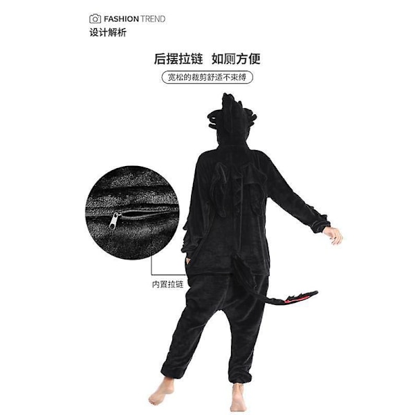 Sådan træner du din drage Anime Cartoon One-piece pyjamas Par pyjamas Hjemmetøj Performance kostume Baby Yoda -a 110