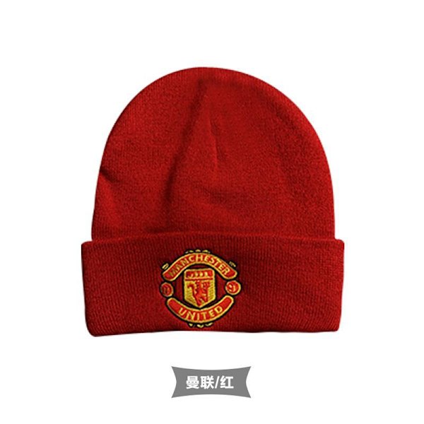 Gos- Football club Real Madrid, Manchester United, Liverpool, Arsenal, Barcelona, warm hat Manchester United - Red