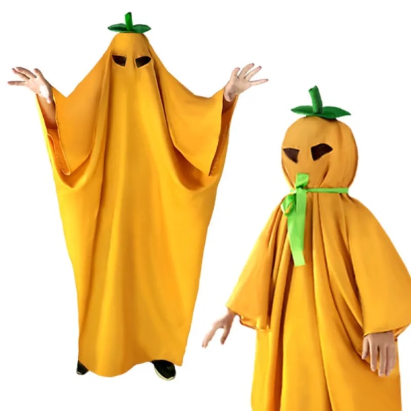Mub- Halloween Fest Græsskar Kappe Børn Voksen Bold Sjovt Græsskar Cosplay Kappe Engros Som Billedet Viser G As Picture Shows 6-7t