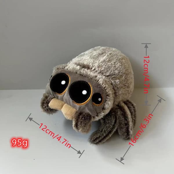 Gos- Spider Lucas vän Bzzzz Plyschleksak Liten spindeldocka Muppet docka Lucas spindel