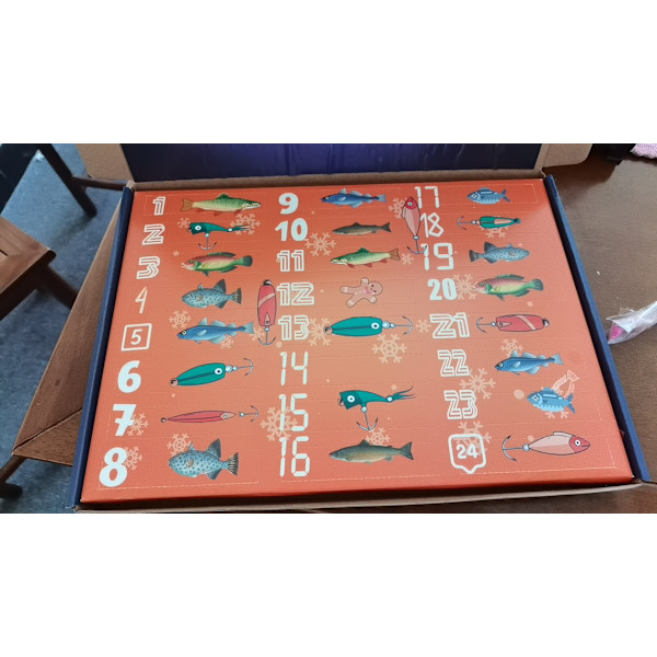 Gos- 12/24PCS Ny Fiske Bete Set Adventskalender Blind Box Full Crazy Rush Gåva 24PCS