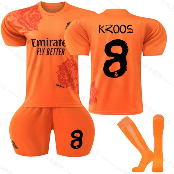 Gos- 2425 Real Madrid Orange Commemorative Edition Fodboldtrøje 8 KROOS 26