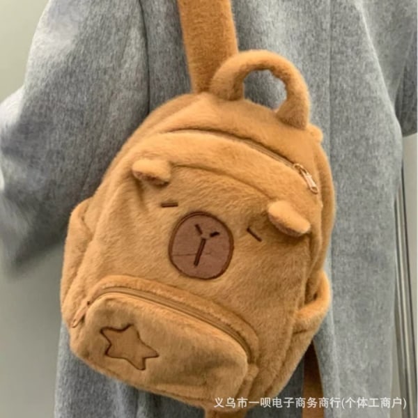 Gos- Capibara capybara plush backpack Capybara backpack