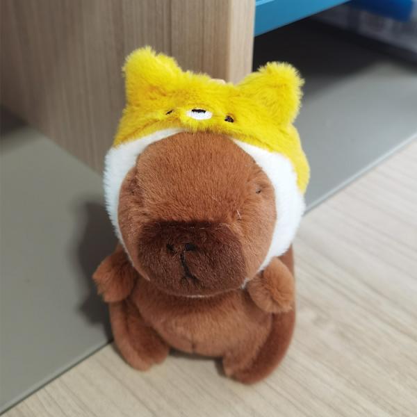 Gos- Capibara plysj vedhæng capybara sød ornament nøglering Puppy head set 15CM