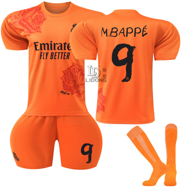 Gos- 2425 Real Madrid Mbappé Co-branded Orange No. 9 20