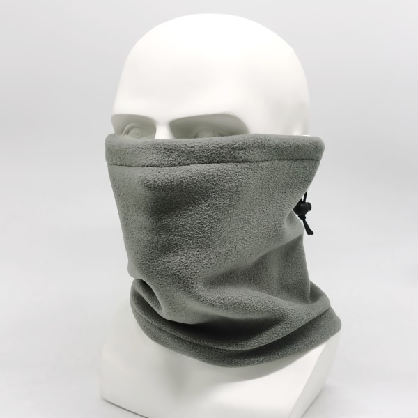 Mub- Vinter utomhus multifunktionell fleece mössa varm hals cykling bandana polar fleece mössa vindtät varm mask G grey