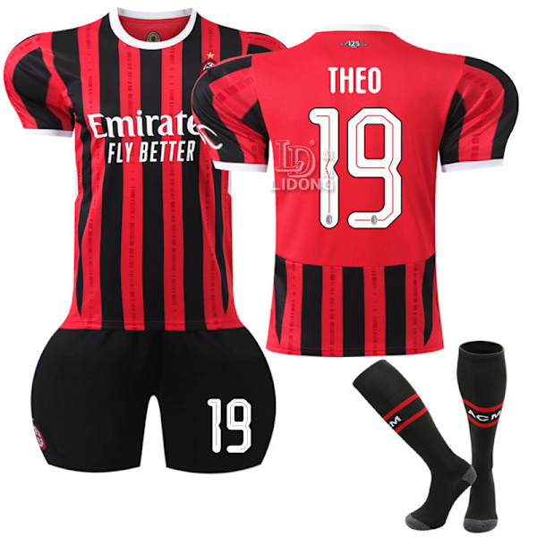 Gos- 2425 AC Milan Champions League Edition Fotballtrøye 19 THEO #22