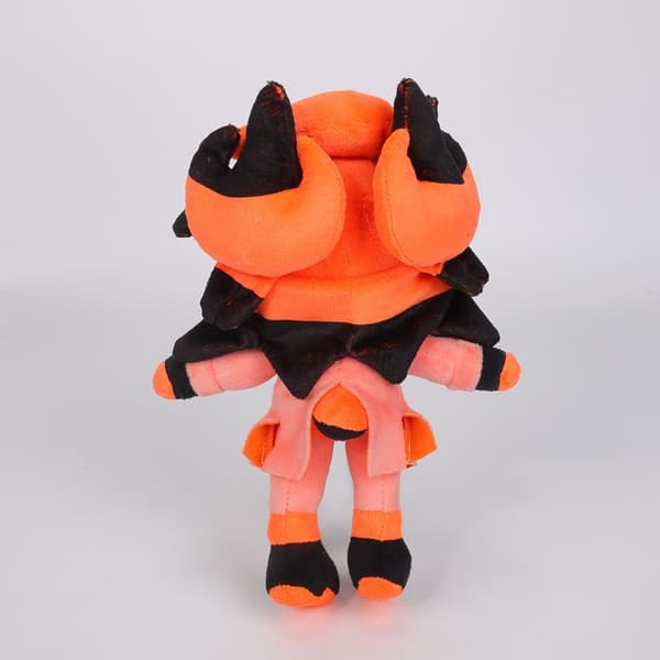 Gos- Hazbin Doll Clown Plys Legetøj Orange head hexagonal doll 25cm