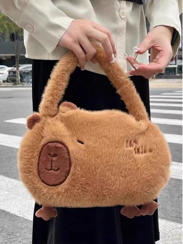 Gos- Kapibala plush bag cute capybara small backpack Hand withdrawals