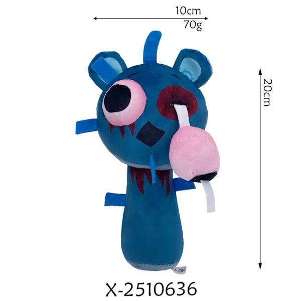 Gos- Sprunki plysch rytm låda nytt spel plysch leksaksfigurer Mutant Blue Bear