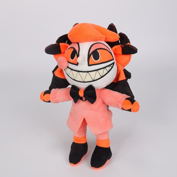 Gos- Hazbin Doll Clown Plys Legetøj Orange head hexagonal doll 25cm