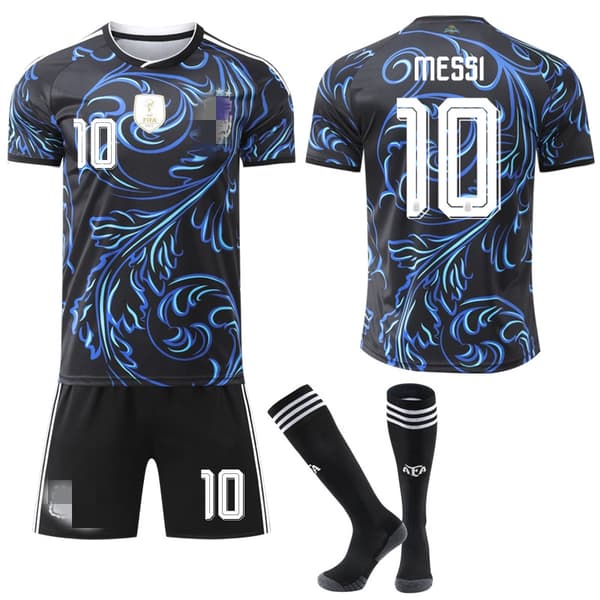 2026 VM Argentina fotballdrakter Borte 10 Messi 24 XS