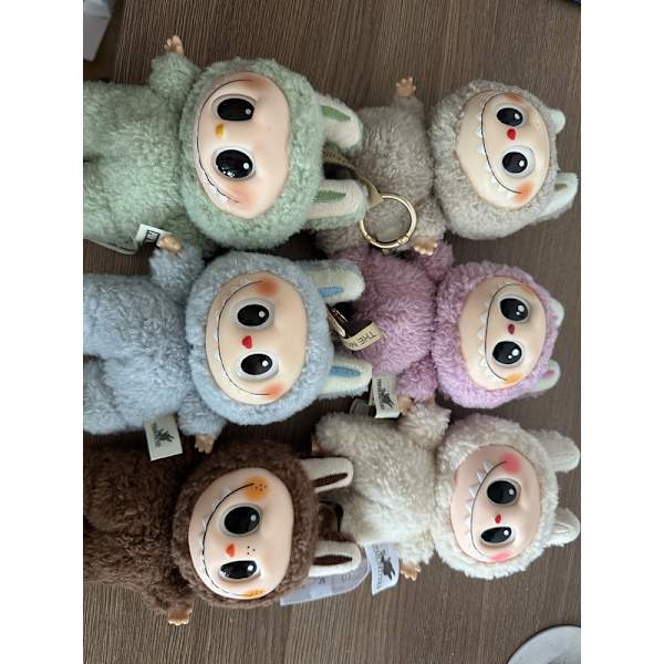 1 st MART Rabubu blindbox Färg Slumpmässig la.bubu Plyschdockor Figur Leksaker 1.0 Färg Slumpmässig