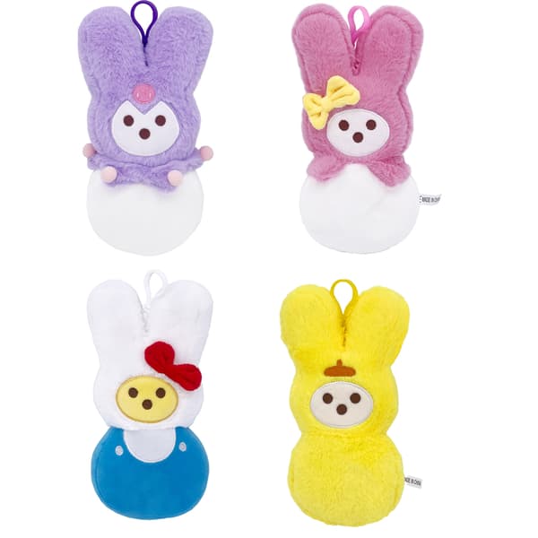 Gos- Ny Easter Bunny påskhare plyschleksak docka uppståndelse bunny Purple (20cm, 65g)