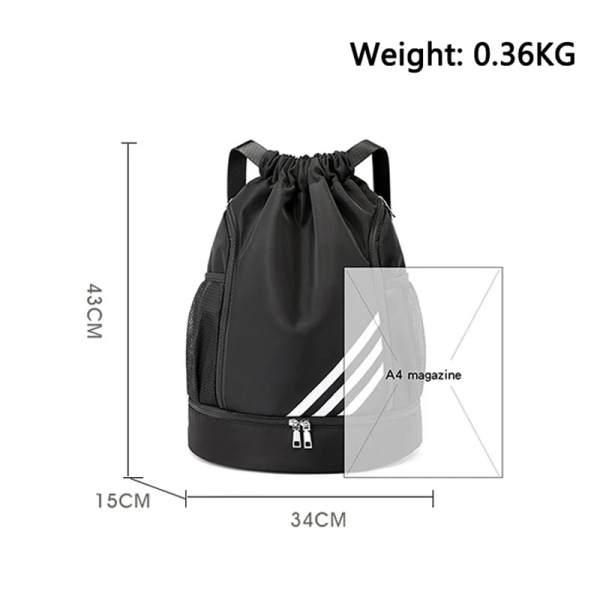 Vanntett svømmefitness reisesportsbag Z X Orange