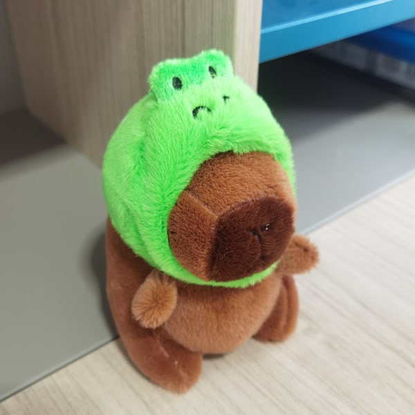 Gos- Capybara plysj vedhæng capybara sød ornament nøglering CROCODILE HEAD COVER 15CM
