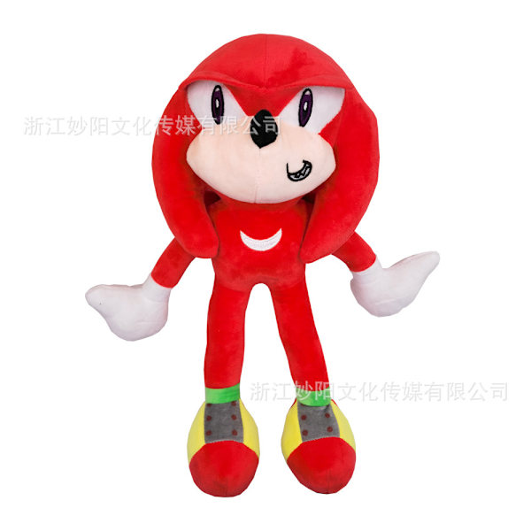 Mub- Sonic the Hedgehog Plyschleksak Plyschdocka Ryggsäck Tals Igelkott Docka 25CM-RED