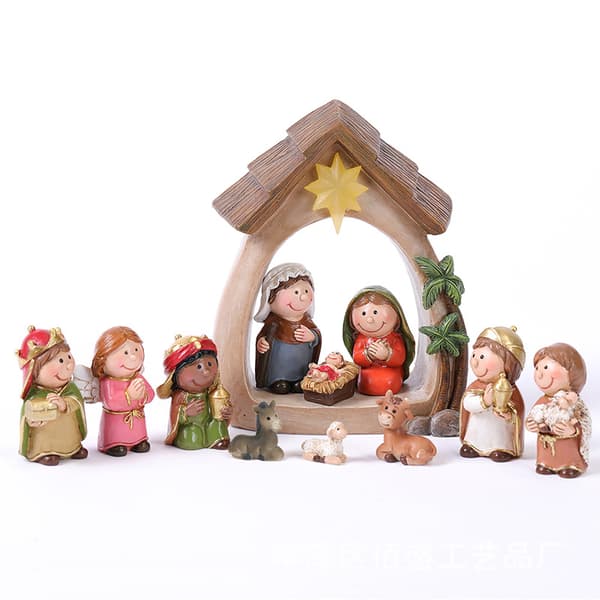 Gos - Jule LED-lys Jesus Julekrybbe Pynt