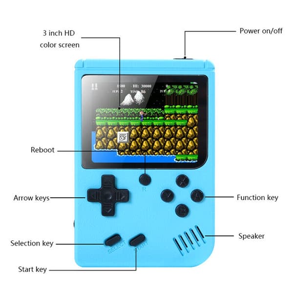 Klassiske spil Håndholdte Retro videospil Gameboy Børnegaver U pink