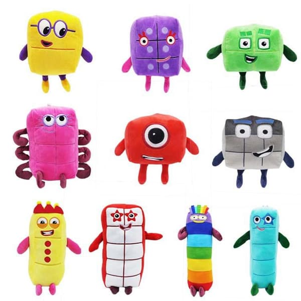 Gos- Nummerblokker nummer byggeklosser bamse leker Rainbow 7