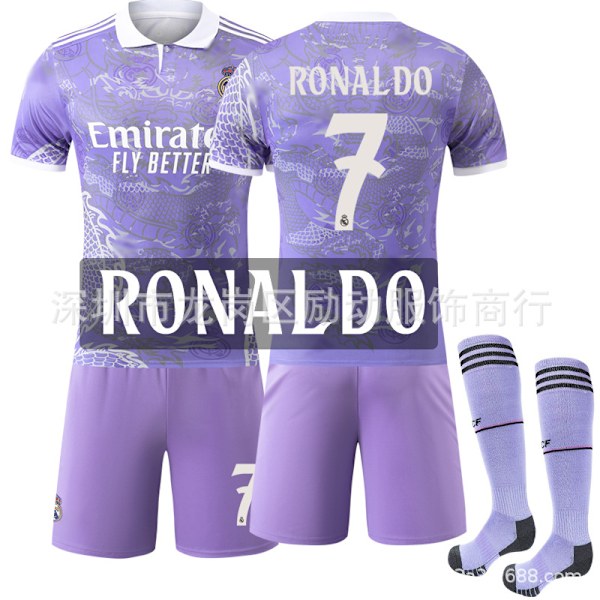 Gos- 2526 Special Edition Real Madrid Lila Drake Fotballdrakt Sett 7 RONALDO #M