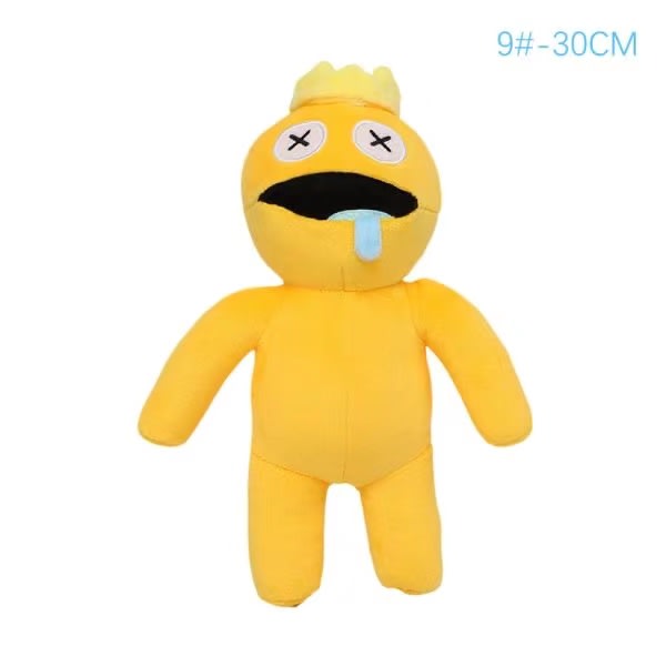 Rainbow Friends Kosedyr Leiker Blå Monster Mjuk Plysj Dol Y U 9#