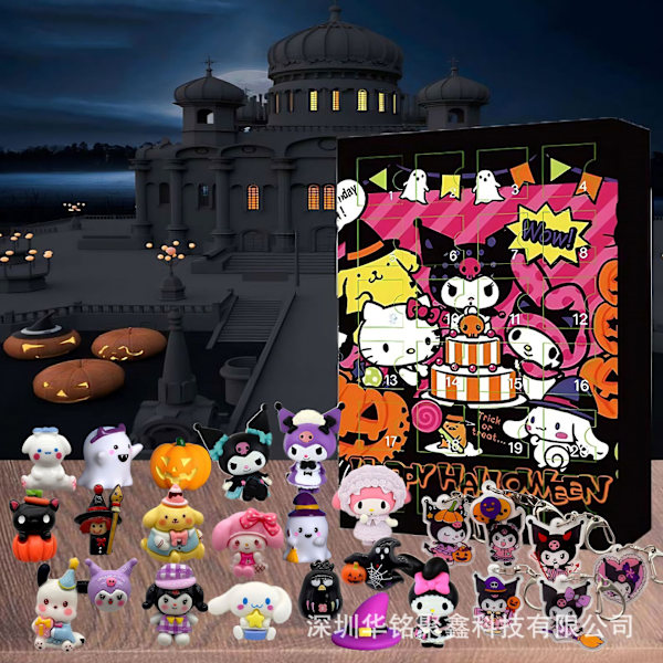 Gos- 2024 ny Sanrio barn gave julaften blind box 24 dager adventskalender C