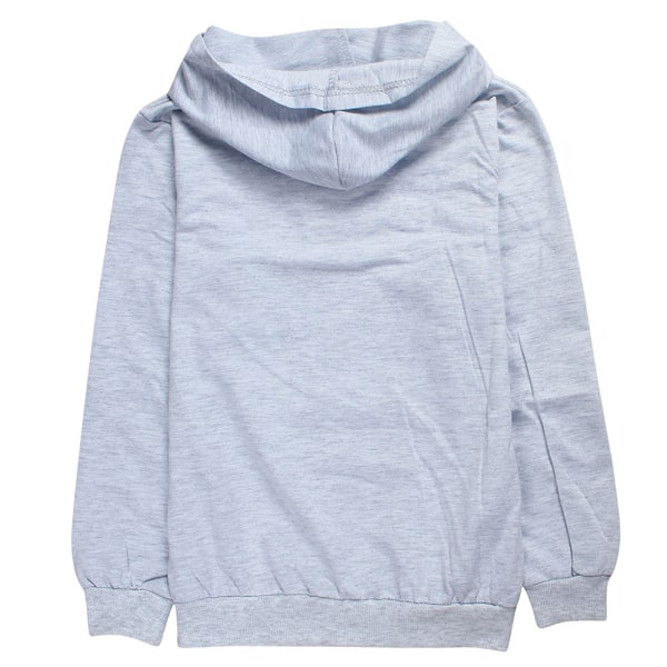 Kids Game Among Us Sweater Hoodie Byxor Träningsoverall Set trendigt V gray gray 110cm