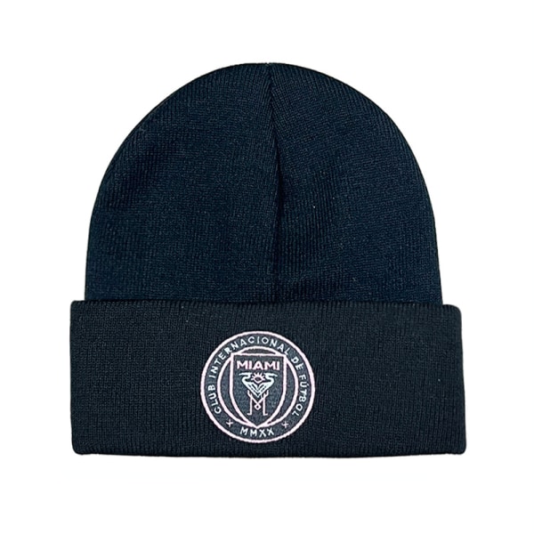 Gos- Football fan club emblem knitted winter hat stretch beanie Miami - Black