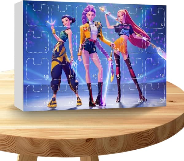 K-pop Demon Hunters Akryl Adventskalender Set - 24 dagar överraskningspresentförpackning för fans och barn A